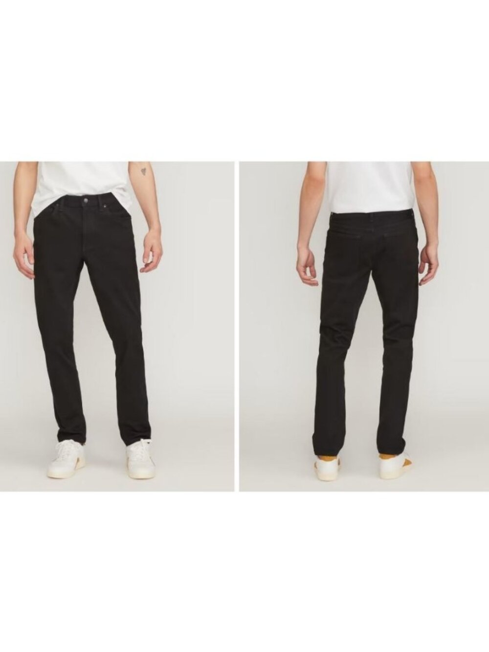Everlane The Slim 4-Way Stretch Organic Jean | Uniform Black Size 38x30 NWT